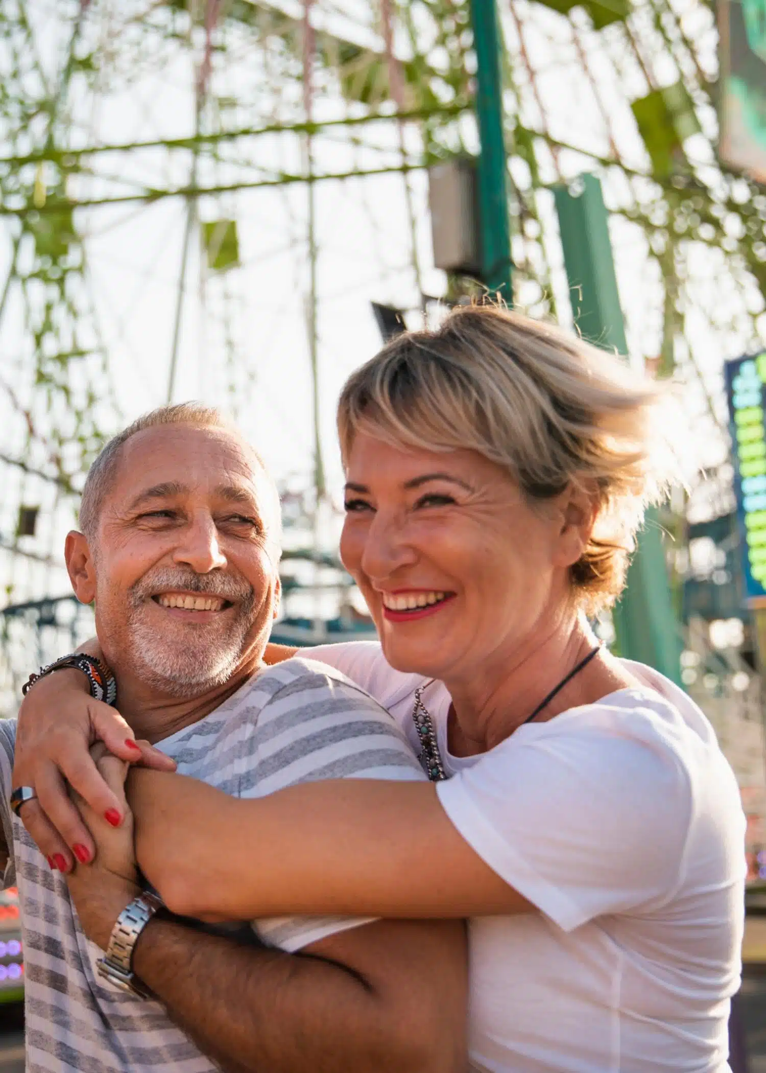 Happy smiling adult couple